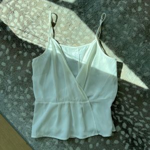 White Spaghetti Strap Blouse